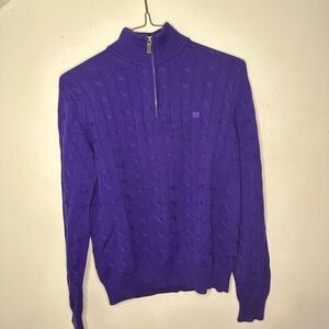 Michael Kors Mens Sweater Mock Neck Cable Knit
Half Zip